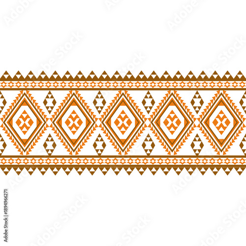 Vector Geometric Ethnic seamless pattern background.Native American tribal fabric, Azect,Batik,rung,drawn,cross