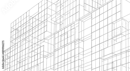 3d architectural blueprint building design