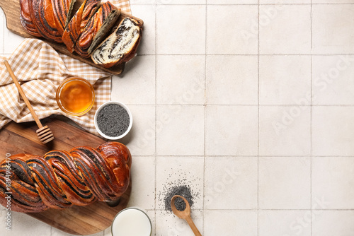 Wooden boards with sweet po...