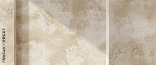 Smooth textured concrete background with beige low contrast decorative plaster