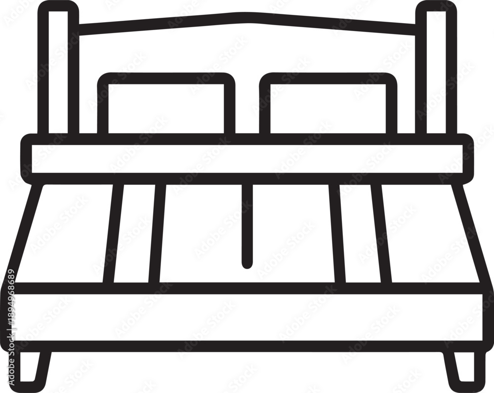 Fototapeta premium vector illustration of a bench