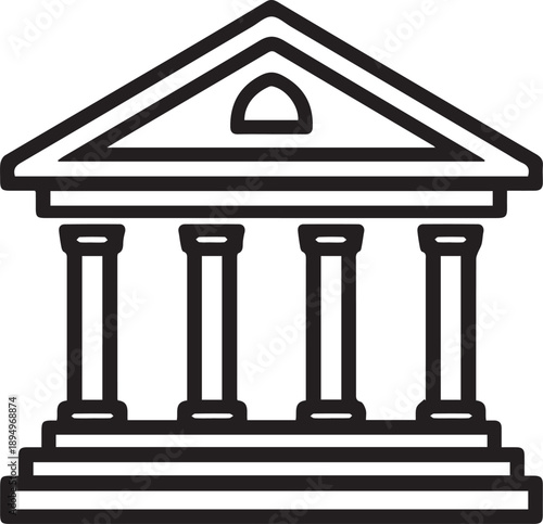 vector illustration of a greek column