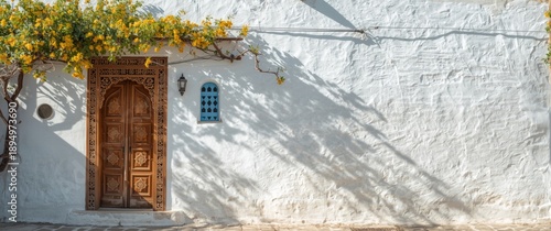 A traditional oriental gateway located in Tunisia