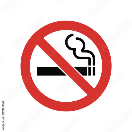 No Smoking Symbol Red Circle