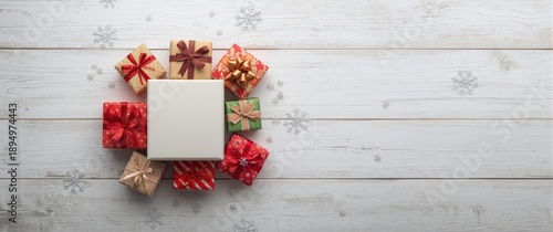 Holiday gift boxes featurin...