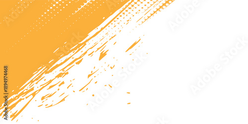 white and orange abstract grunge background with halftone style. vector Eps 10