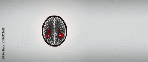 Brain CT image revealing significant intracerebral and sulcus hemorrhage necessitating urgent craniectomy