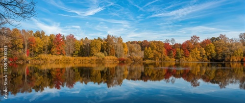 Autumn scenery with a tranq...