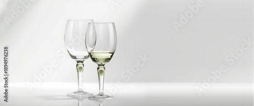 Pair of clean, empty glasse...