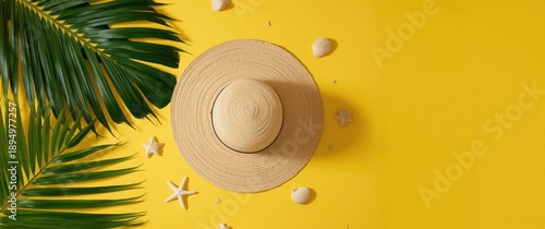 Summer women's straw hat fe...