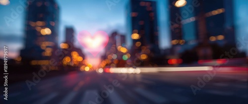 Abstract cityscape featurin...