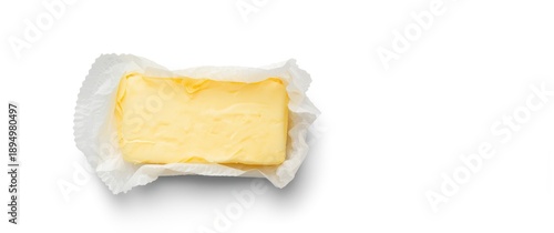 Tasty butter block in open ...