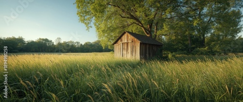 Natural rural scene with a ...