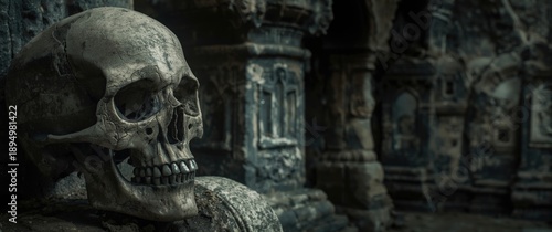Bones of Skeleton Head Disc...