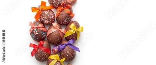 Chocolate Easter eggs set a...