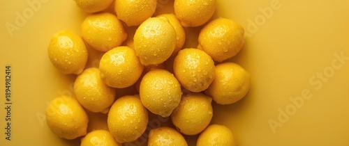 Fresh lemons featuring wate...