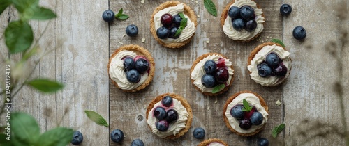 Scrumptious Blueberry tartl...
