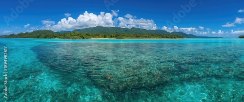 Aerial perspective of coral...