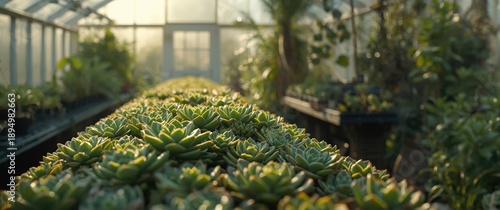 Growing succulent plants in...