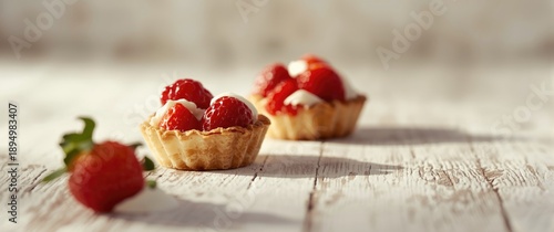 Dessert tartlets filled wit...