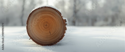Sawn log cross section show...