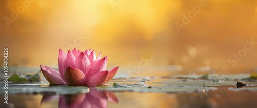 Detailed view of a lotus in...
