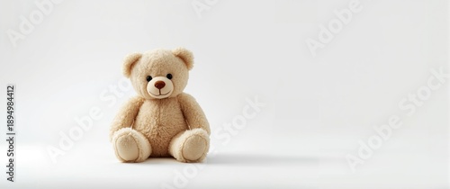 Cute teddy bear set against...