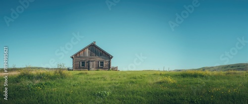 Serene rustic log cabin und...