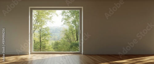 Quiet forest view from the ...