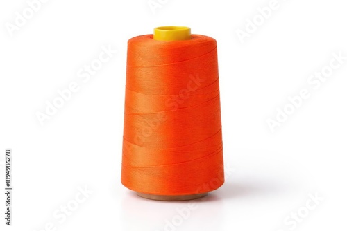 Orange thread cone set on s...