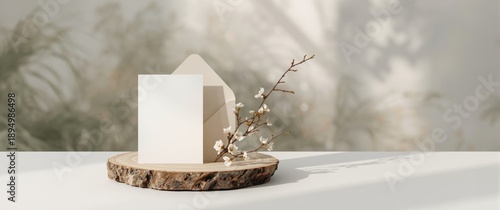 Blank greeting card or invi...