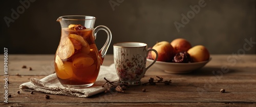 Jug and mug filled with dri...