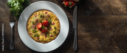 Frittata featuring tomatoes...
