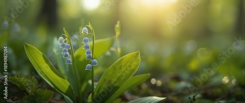Lilies of valley small blue...