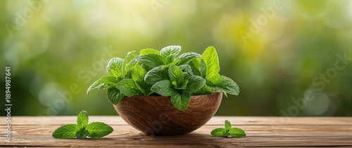 Mint leaves thriving as ing...