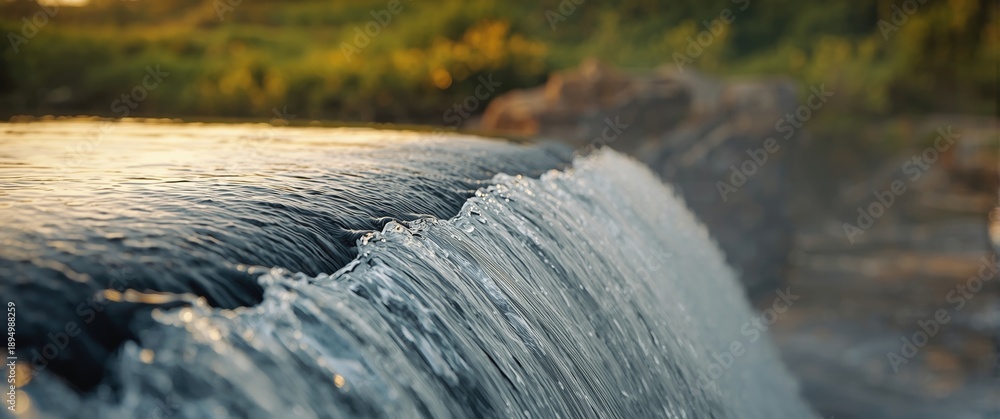 Obraz premium Waterfall Shot Using Macro and Blur Effect