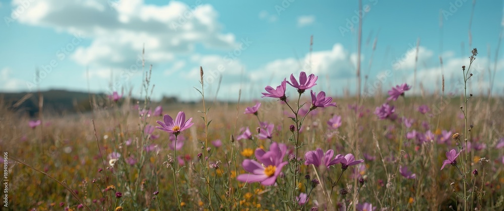 Fototapeta premium A Field Filled with Cosmo Flowers