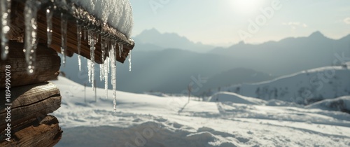 Detail view of mountain she...