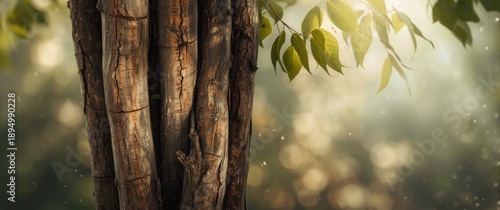 Living Trees' Bark and Dry ...