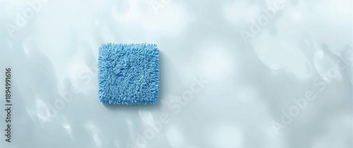 Household square blue rag w...