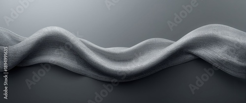 Gray textile with wave patt...