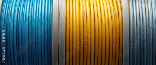 Electrical wire spools in b...