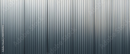 Corrugated aluminum sheet metal facade's texture details