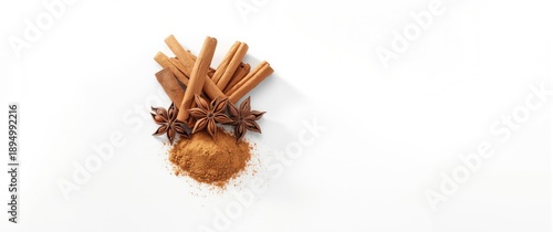 White background with dry a...