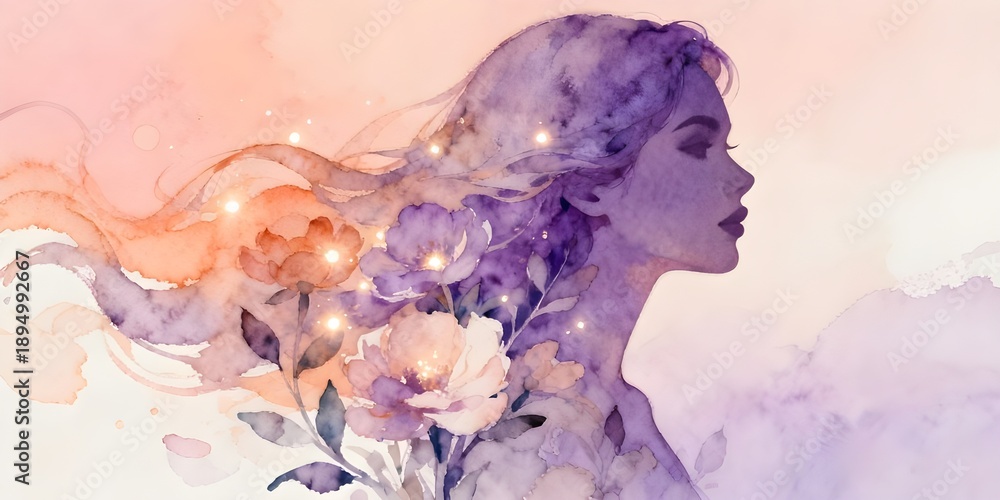 Fototapeta premium Women’s Day 2026 Banner Design with Minimal Style