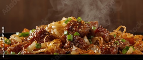 Spicy pork belly cooked at ...