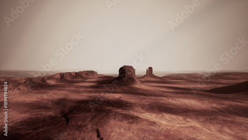 Konstfotografi A computer generated image of a desert landscape
