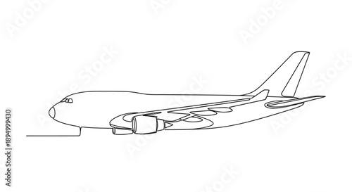 airplane line drawing