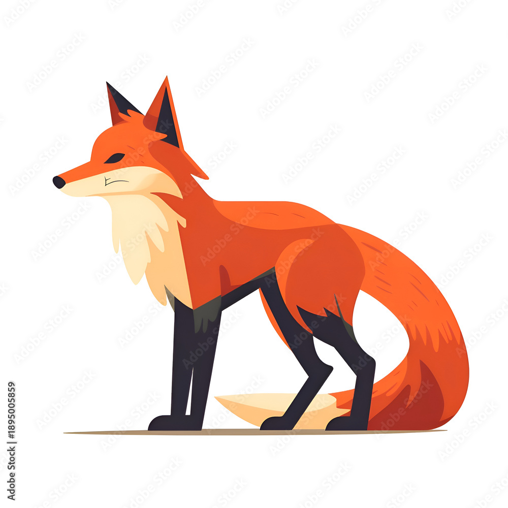 Obraz premium Majestic Red Fox in the Wild. A Stunning Wildlife Image