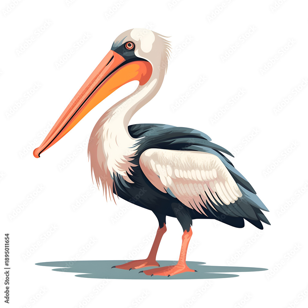 Obraz premium Majestic Pelican. A Stunning Avian Portrait in Nature